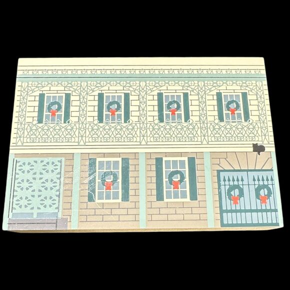 New Orleans Christmas Series 1994 The Cats Meow Set Of 4 Buildings - Picture 9 of 10